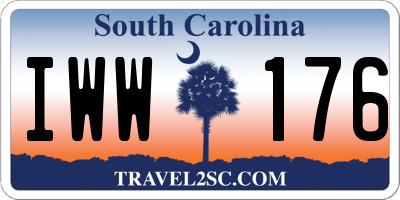 SC license plate IWW176