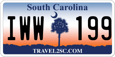 SC license plate IWW199