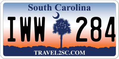 SC license plate IWW284