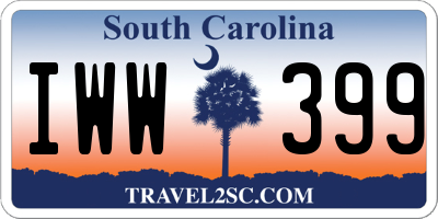 SC license plate IWW399