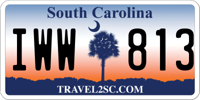 SC license plate IWW813
