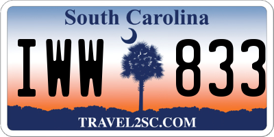 SC license plate IWW833