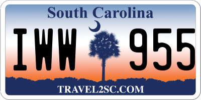 SC license plate IWW955