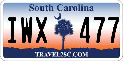 SC license plate IWX477