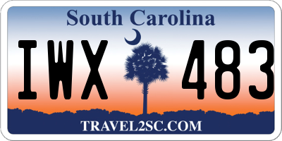 SC license plate IWX483