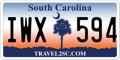 SC license plate IWX594