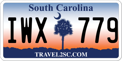 SC license plate IWX779