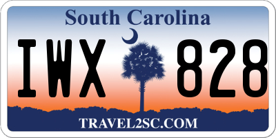 SC license plate IWX828