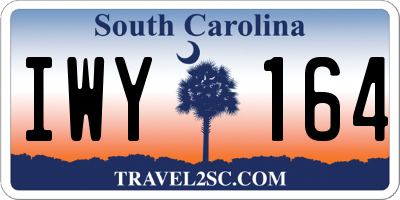 SC license plate IWY164