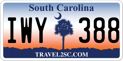SC license plate IWY388