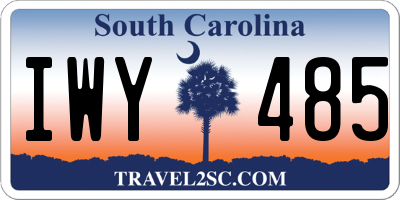 SC license plate IWY485
