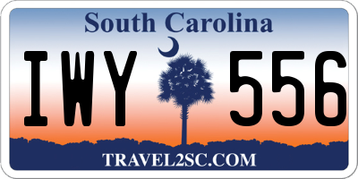 SC license plate IWY556