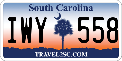 SC license plate IWY558