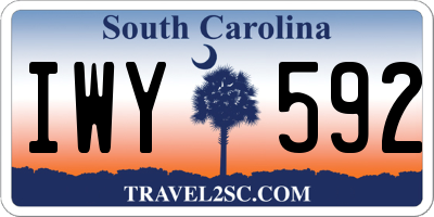 SC license plate IWY592