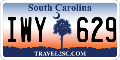 SC license plate IWY629