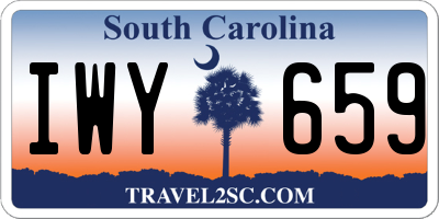 SC license plate IWY659