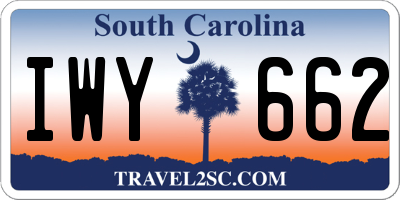 SC license plate IWY662