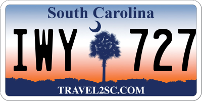 SC license plate IWY727