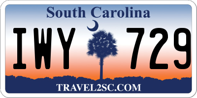 SC license plate IWY729