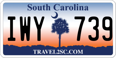 SC license plate IWY739
