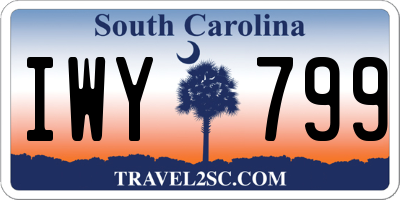 SC license plate IWY799