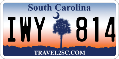 SC license plate IWY814