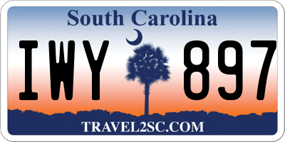 SC license plate IWY897