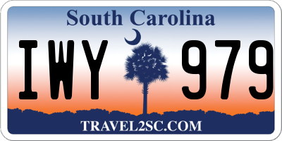 SC license plate IWY979