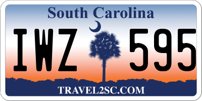 SC license plate IWZ595
