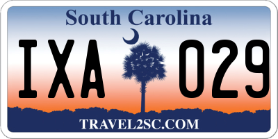 SC license plate IXA029