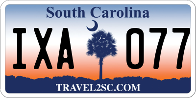 SC license plate IXA077