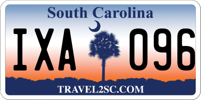 SC license plate IXA096