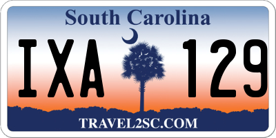 SC license plate IXA129