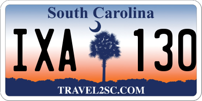 SC license plate IXA130