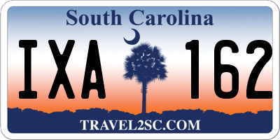 SC license plate IXA162