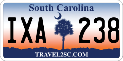 SC license plate IXA238