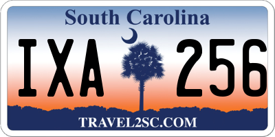 SC license plate IXA256