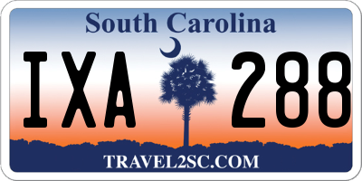 SC license plate IXA288