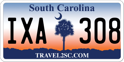 SC license plate IXA308