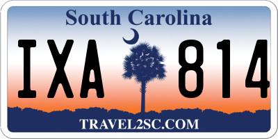 SC license plate IXA814