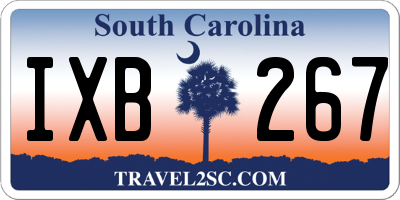 SC license plate IXB267