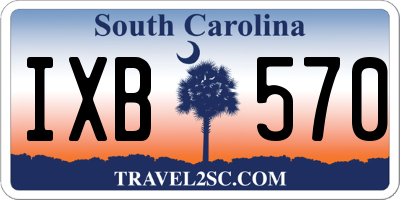 SC license plate IXB570