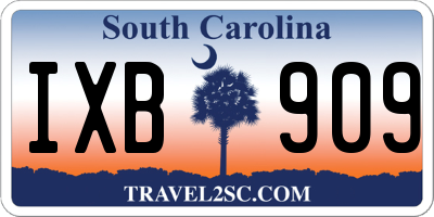 SC license plate IXB909