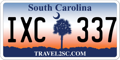 SC license plate IXC337