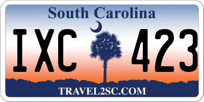 SC license plate IXC423
