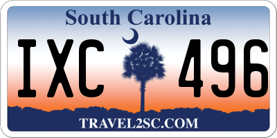 SC license plate IXC496