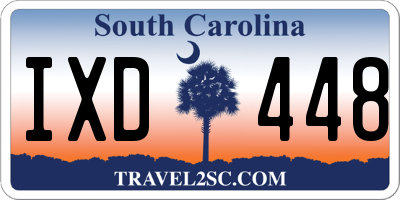 SC license plate IXD448
