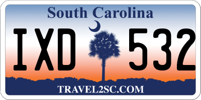 SC license plate IXD532