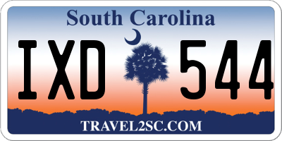 SC license plate IXD544