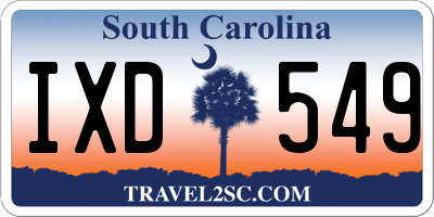 SC license plate IXD549